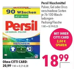 CITTI Markt Persil Waschmittel Angebot