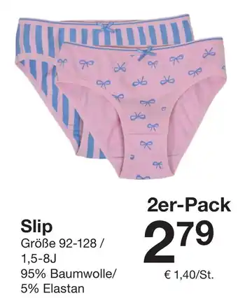 Zeeman Slip 2er-Pack Angebot