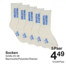 Zeeman Socken 5 Paar Angebot