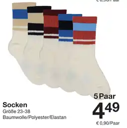 Zeeman Socken 5 Paar Angebot