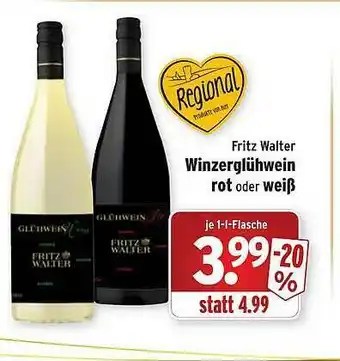 Wasgau Fritz Walter Winzerglühwein Rot Oder Weiß Angebot