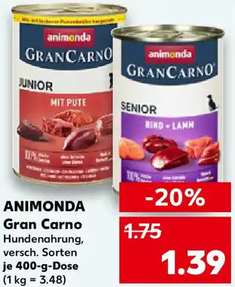 Kaufland ANIMONDA Gran Carno Angebot