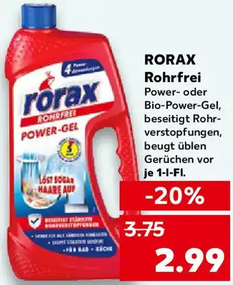 Kaufland RORAX Rohrfrei Angebot