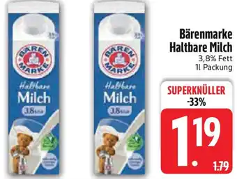 Edeka Bärenmarke Haltbare Milch Angebot