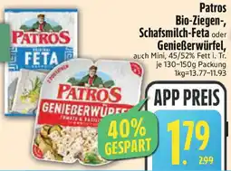 Edeka Patros Bio-Ziegen-, Schafsmilch-Feta oder Genießerwürfel Angebot
