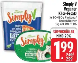 Edeka Simply V Veganer Käse-Ersatz Angebot