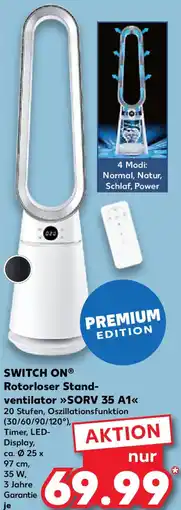 Kaufland SWITCH ON Rotorloser Standventilator SORV 35 A1 Angebot