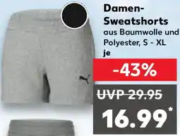 Kaufland Puma Damen Sweatshorts Angebot