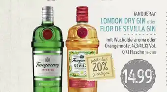 Edeka Struve Tanqueray London Dry Gin Oder Flor De Sevilla Gin Angebot