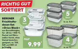 Kaufland BERGNER Frischhaltedosen-Set Orion Black Angebot