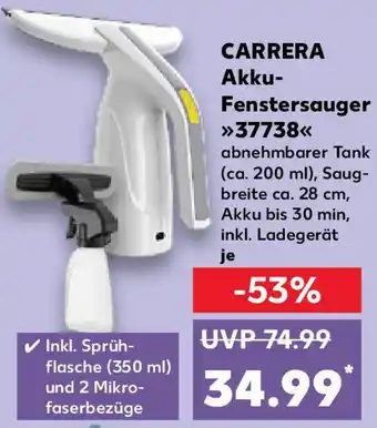 Kaufland CARRERA Akku Fenstersauger 37738 Angebot