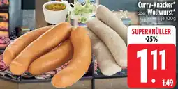 Edeka Curry-Knacker oder Wollwurst Angebot