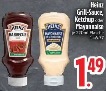 Edeka Heinz Grill-Sauce, Ketchup oder Mayonnaise Angebot