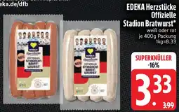 Edeka EDEKA Herzstücke Offizielle Stadion Bratwurst Angebot