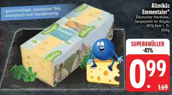 Edeka Allmikäs Emmentaler Angebot