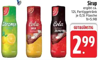 Edeka GUT & GÜNSTIG Sirup Angebot