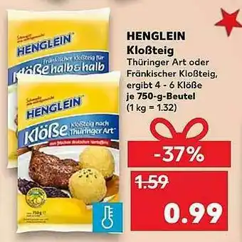 Kaufland Henglein Kloßteig Angebot