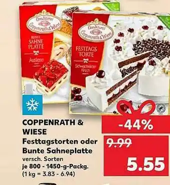 Kaufland Coppenrath & Wiese Festtagstorten Oder Bunte Sahneplatte Angebot
