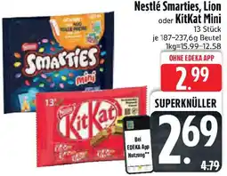Edeka Nestlé Smarties, Lion oder KitKat Mini Angebot