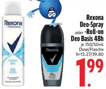 Edeka Rexona Deo-Spray oder Roll-on Deo Basis 48h Angebot