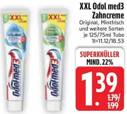 Edeka XXL Odol med3 Zahncreme Angebot