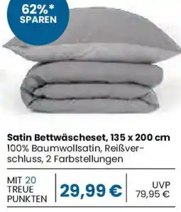 Edeka SCHIESSER Satin Bettwäscheset, 135 x 200 cm Angebot