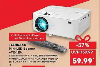 Kaufland Technaxx Mini-led-beamer „tx-113“ Angebot