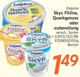 inkoop Exquisa Skyr, Fitline, Quarkgenuss oder -zubereitung Angebot