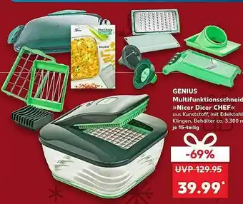 Kaufland Genius Multifunktionsschneid  „nicer Dicer Chef“ Angebot