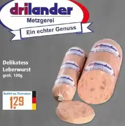 Klaas und Kock drilander Delikatess Leberwurst Angebot