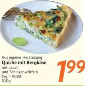 inkoop Quiche mit Bergkäse Angebot