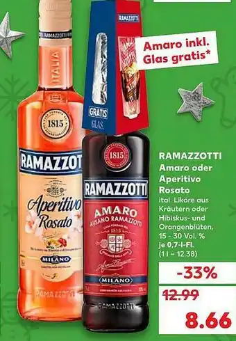 Kaufland Ramazzotti Amaro Oder Aperitivo Rosato Angebot