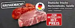 HIT Deutsche frische Nackensteaks, Spieße Angebot