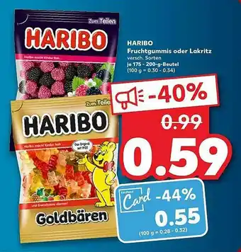 Kaufland Haribo Fruchtgummis Oder Lakritz Angebot