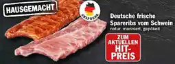 HIT Deutsche frische Spareribs vom Schwein Angebot