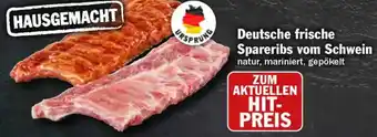 HIT Deutsche frische Spareribs vom Schwein Angebot
