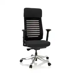 Netto Marken-Discount hjh OFFICE Profi Bürostuhl ASGON Stoff/Netzstoff mit Armlehnen Angebot