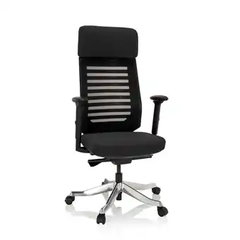 Netto Marken-Discount hjh OFFICE Profi Bürostuhl ASGON Stoff/Netzstoff mit Armlehnen Angebot