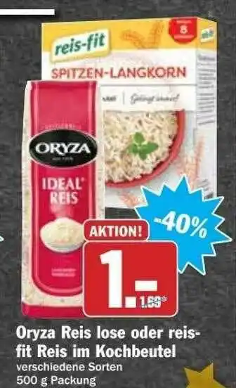 dodenhof Oryza Reis Lose Oder Reisfit Reis Im Kochbeutel Angebot