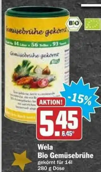 dodenhof Wela Bio Gemüsebrühe Angebot