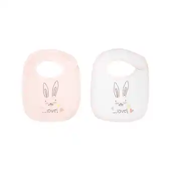 Netto Marken-Discount Kikkaboo Babylatz Frottee 2-teiliges Set, Lätzchen, Druckknopf, 100% Baumwolle orange Angebot