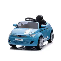 Netto Marken-Discount Chipolino Kinder Elektroauto Fiat 500 Fernbedienung, Sicherheitsgurt, MP3, USB blau Angebot