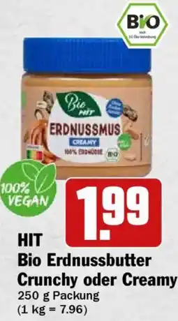 HIT HIT Bio Erdnussbutter Crunchy oder Creamy Angebot