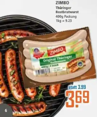 Klaas und Kock ZIMBO Thüringer Rostbratwurst Angebot