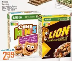 Klaas und Kock Nestlé Cerealien Angebot