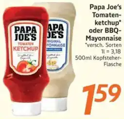inkoop Papa Joe's Tomatenketchup oder BBQ Mayonnaise Angebot