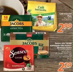 inkoop Senseo oder Jacobs Kaffeepads oder Instant Becherportionen Angebot
