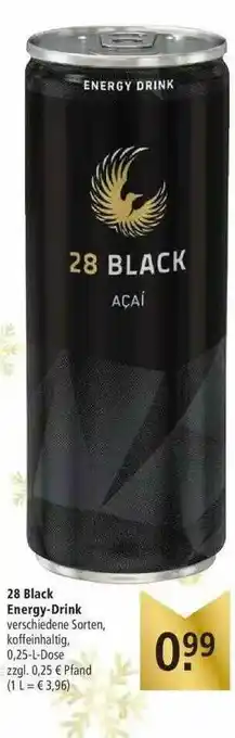 Marktkauf 28 Black Energy Drink Angebot