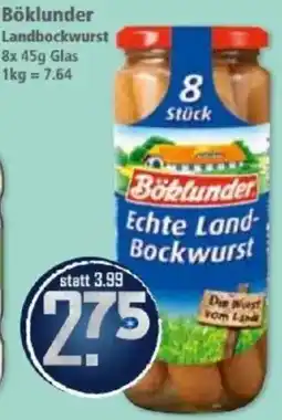 Klaas und Kock Böklunder Landbockwurst Angebot