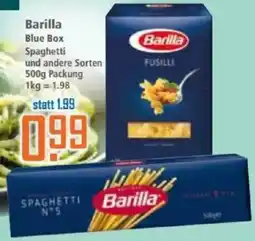 Klaas und Kock Barilla Blue Box Spaghetti Angebot